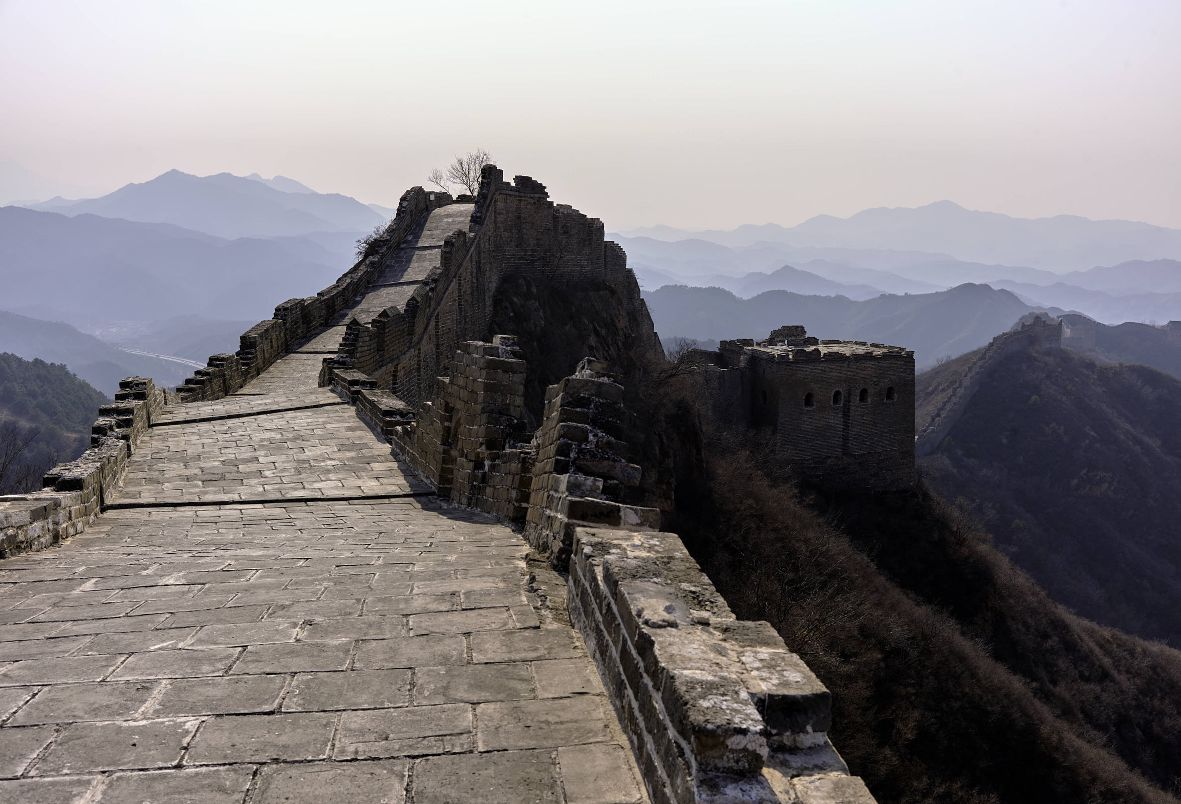 Image of Great Wall of China used in camera sensor size comparison