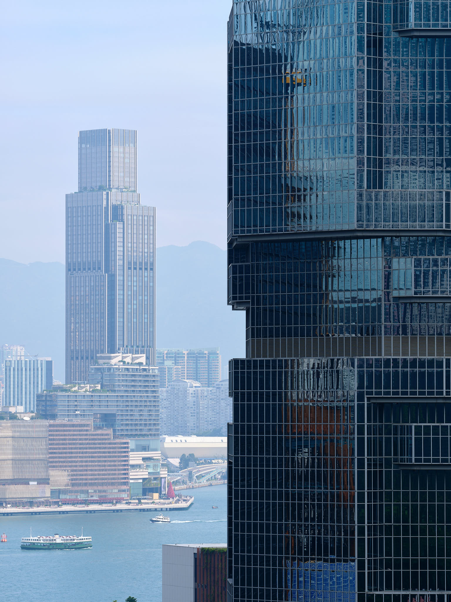 Lippo Centrę in the foreground and Rosewood Hotel in the background in Hong Kong
