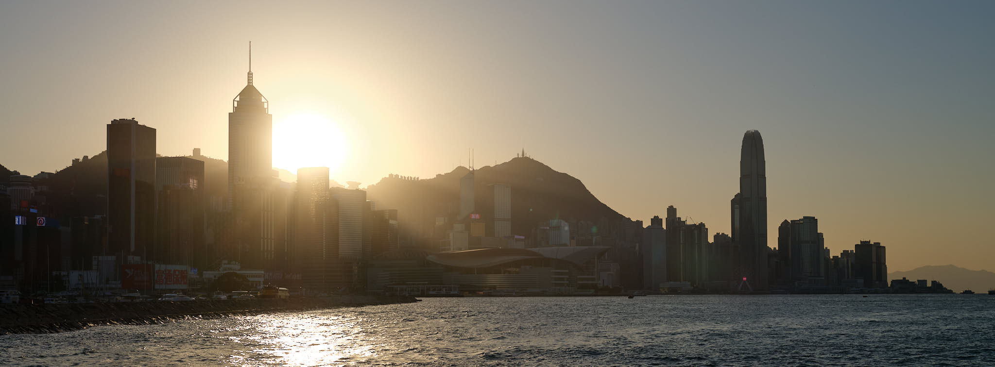 Sunset at East Coast Park Precinct Fortress Hill Hong Kong