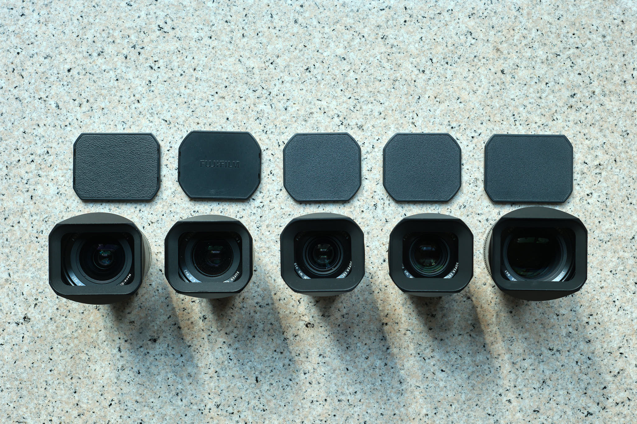 Square lens hoods Fujifilm