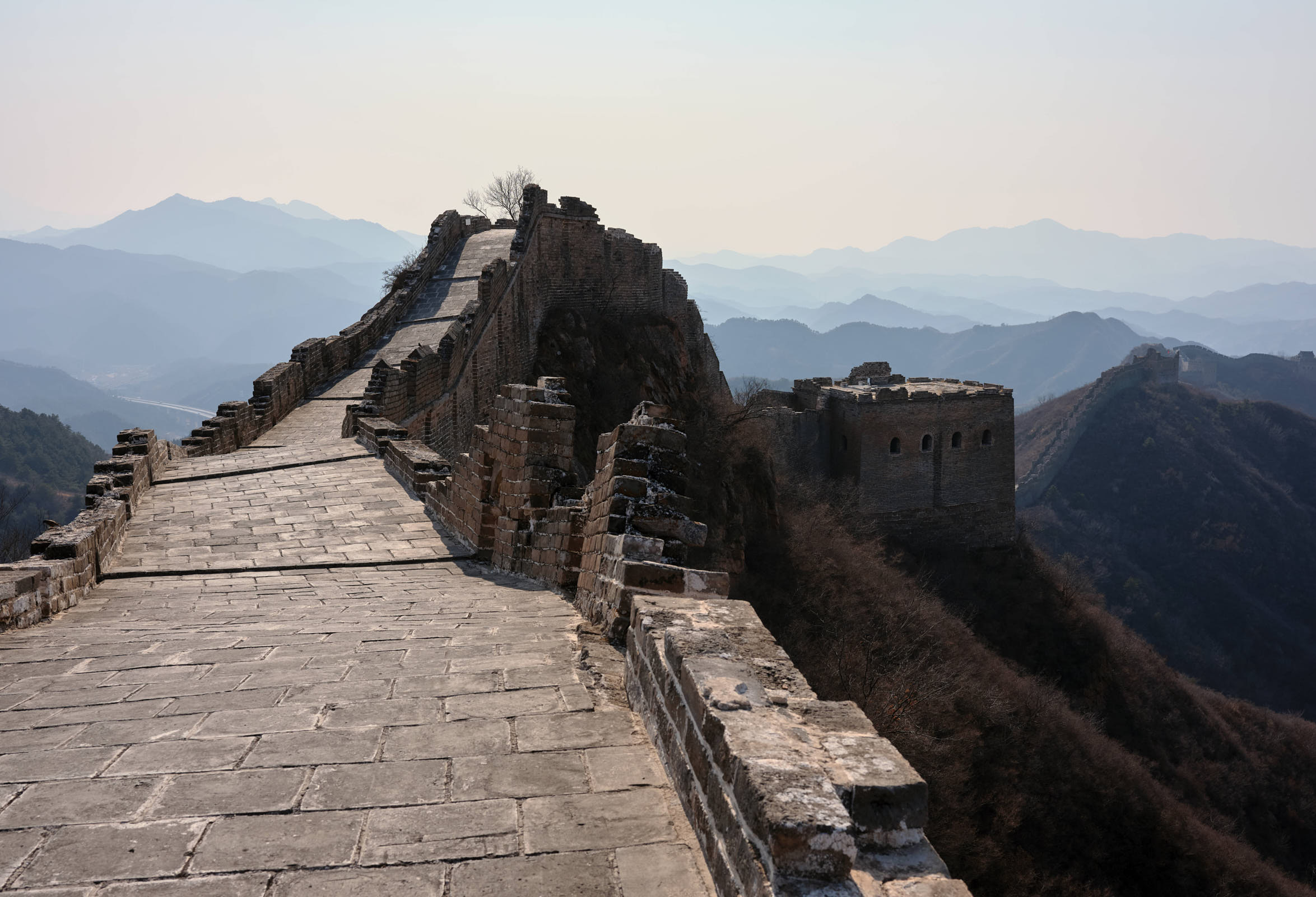 Image from Great Wall of China used in camera sensor size comparison