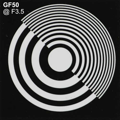 Fujinon GF50 F3.5 Resolution Test