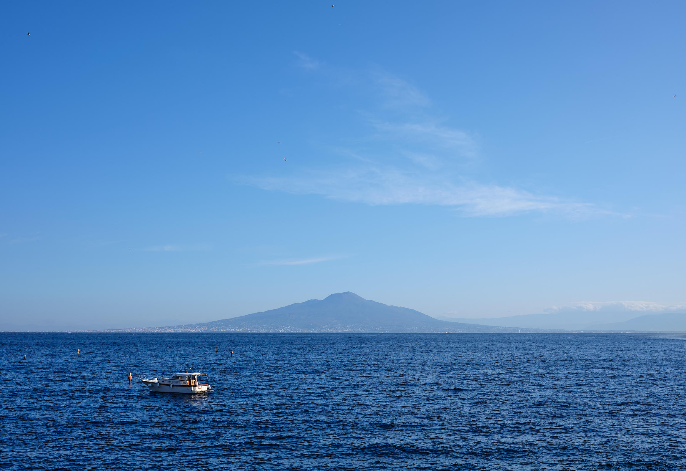 Vesuvius Volcano, across the Bay of Naples
