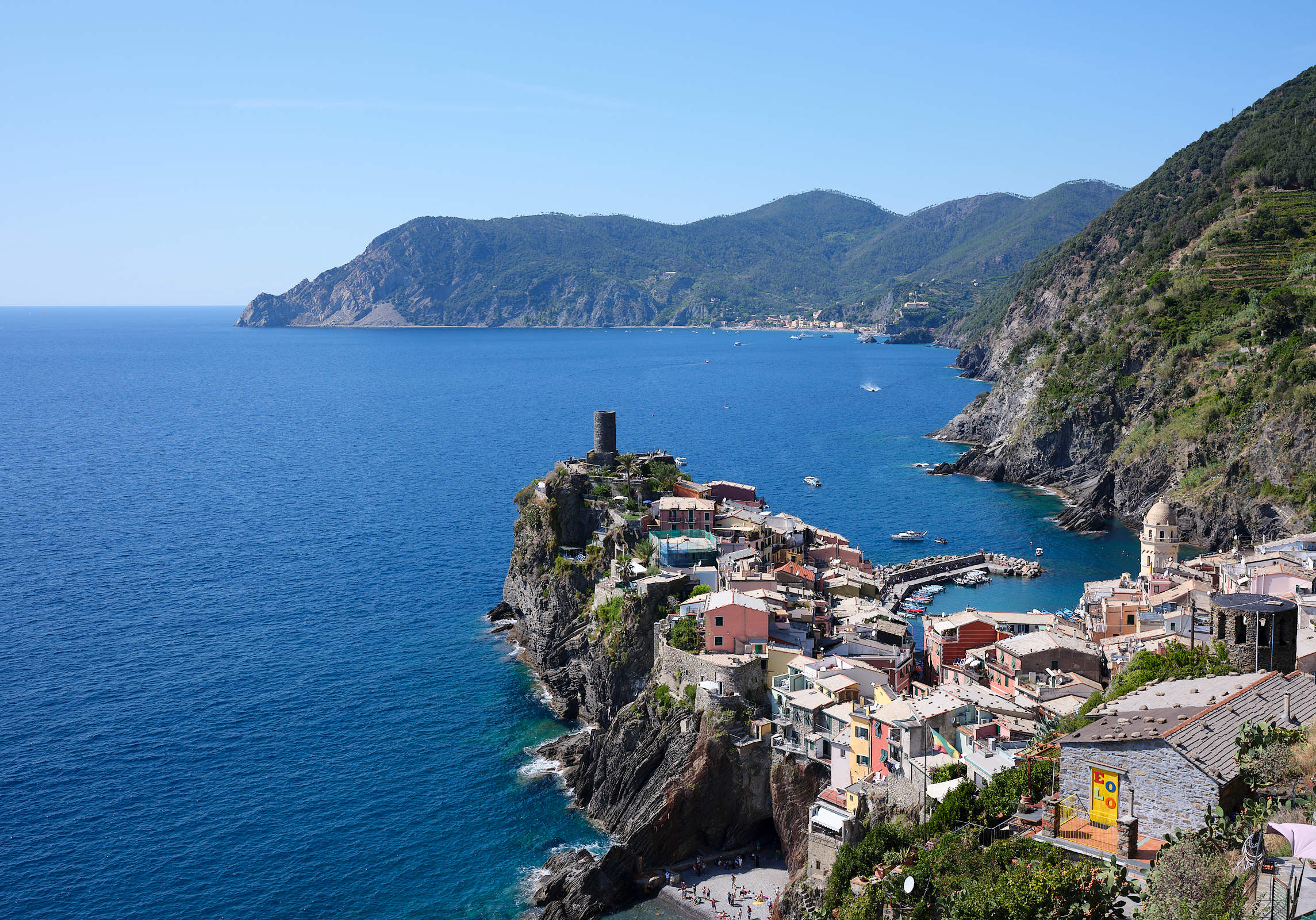 From from the hiking trail, Cinque Terre