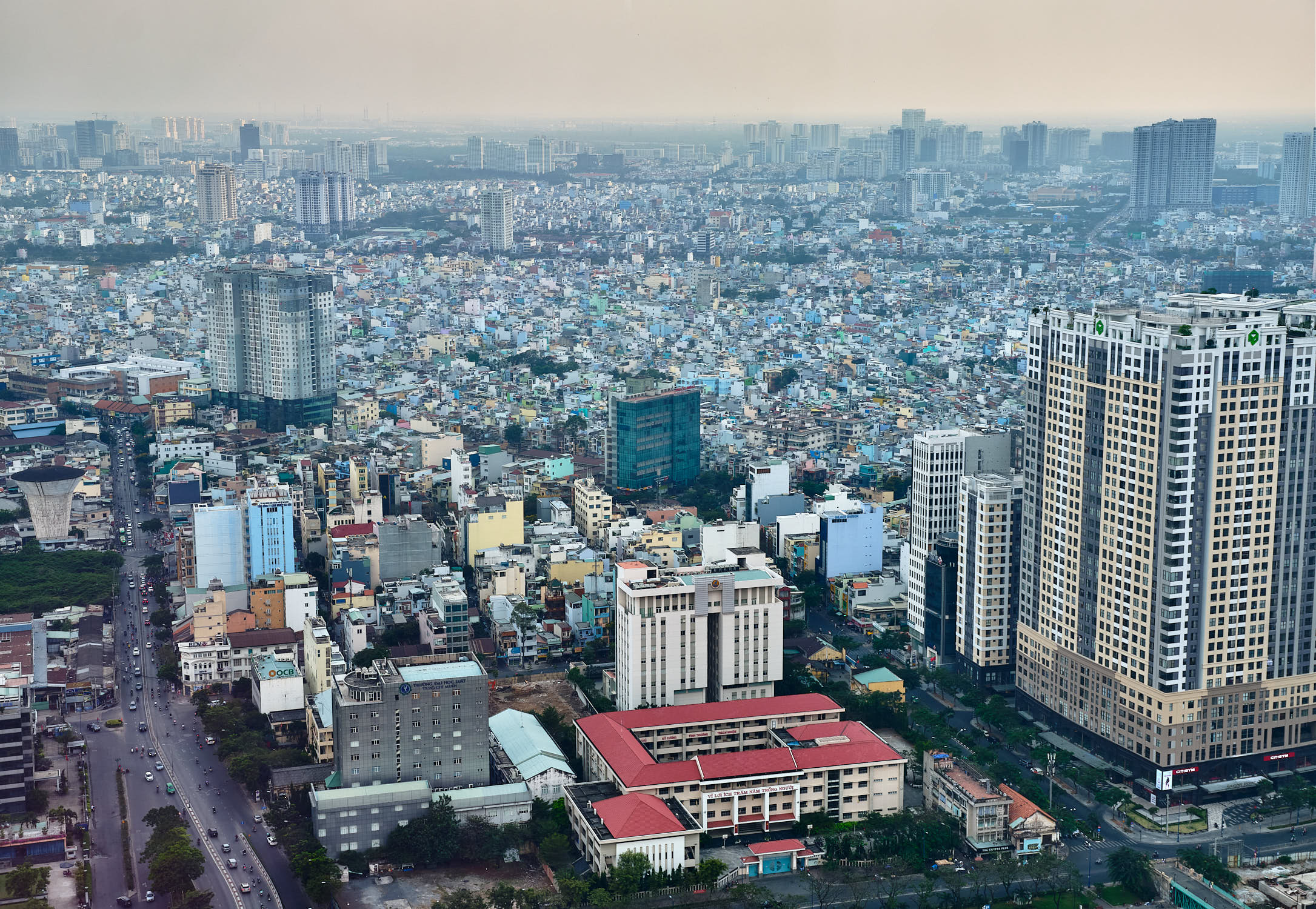Building as far as the eye can see, Saigon 