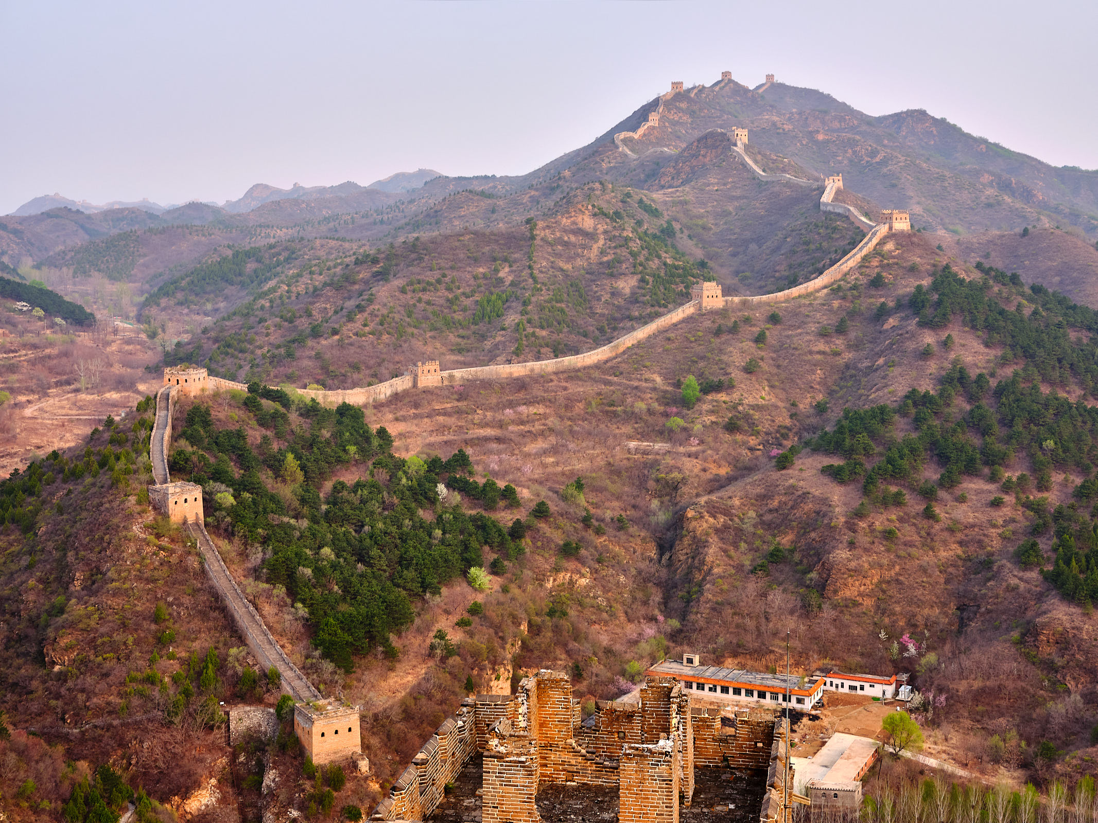 Simatai Great Wall of China at sunrise