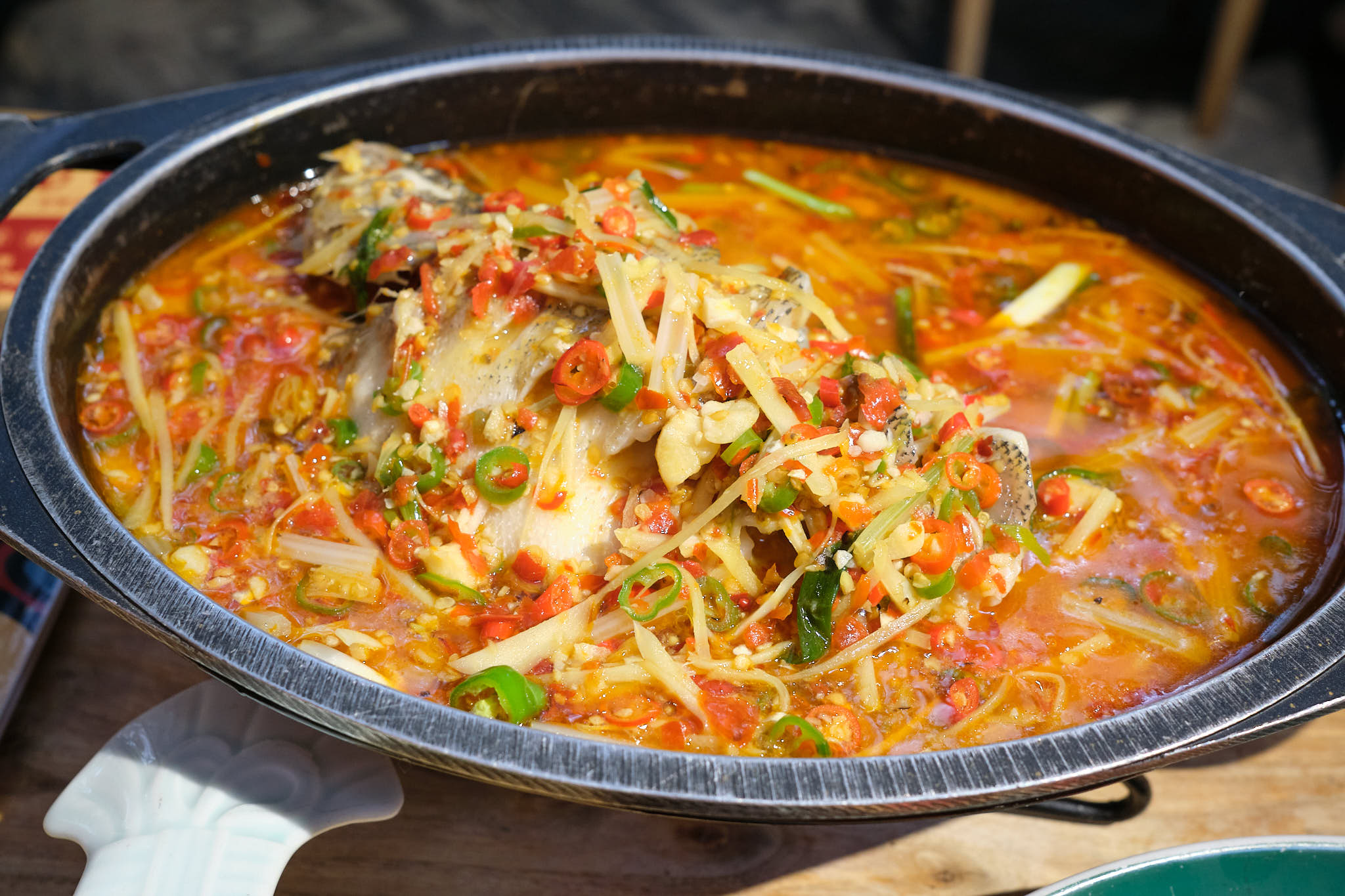 Spicy Chengdu style fish at Taolin