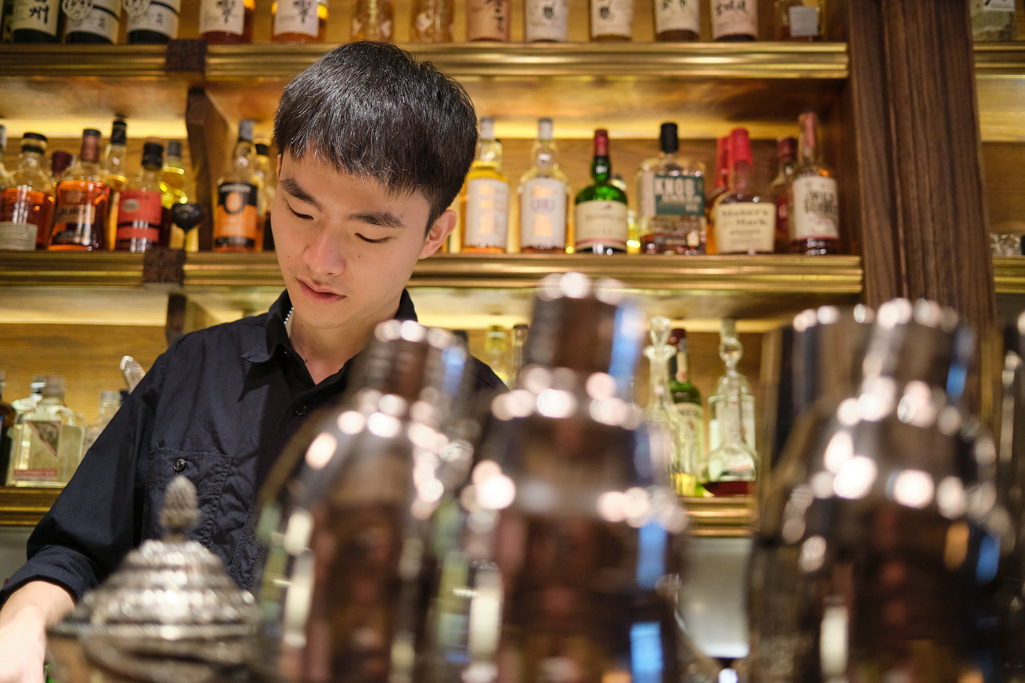 Handsome barista at UID Coffee Chengdu