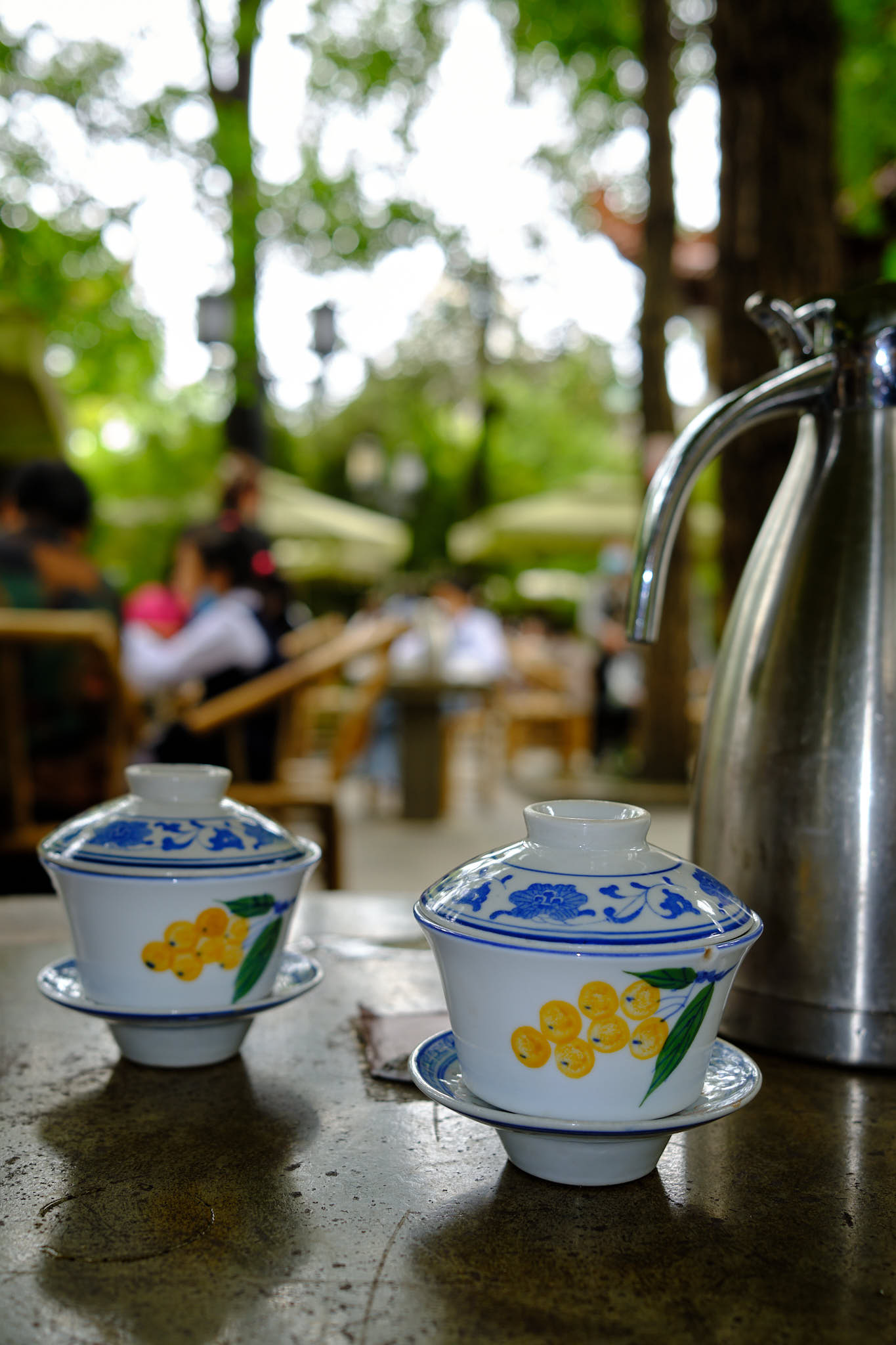 Ancient tea in Wenshu Monastery park